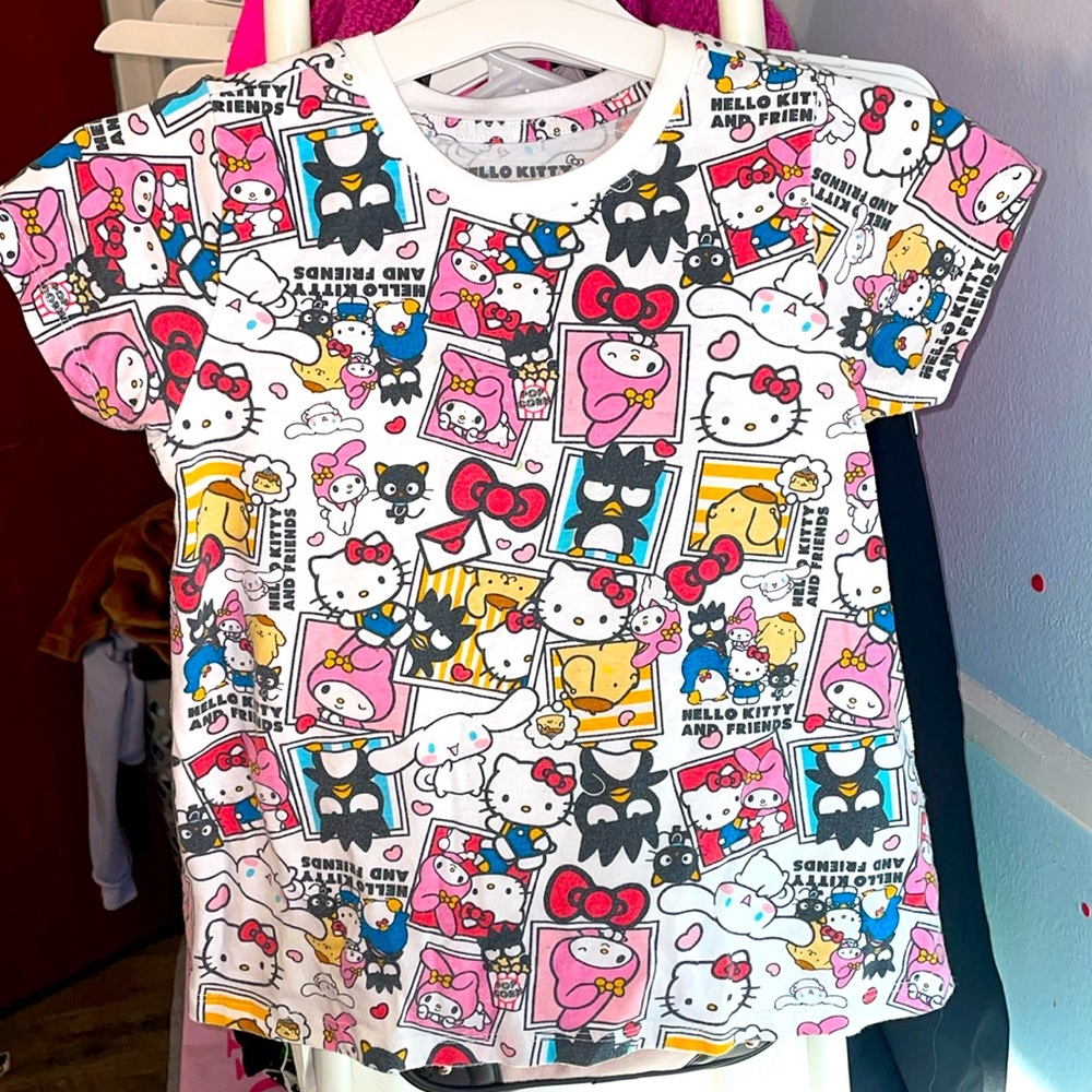 Hello Kitty Kids T-Shirt - Pink, Yellow, Black, White